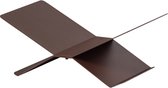 WOOOD Brook Boekenstandaard Liggend - Metaal - Donkerbruin - 12x29x17 cm