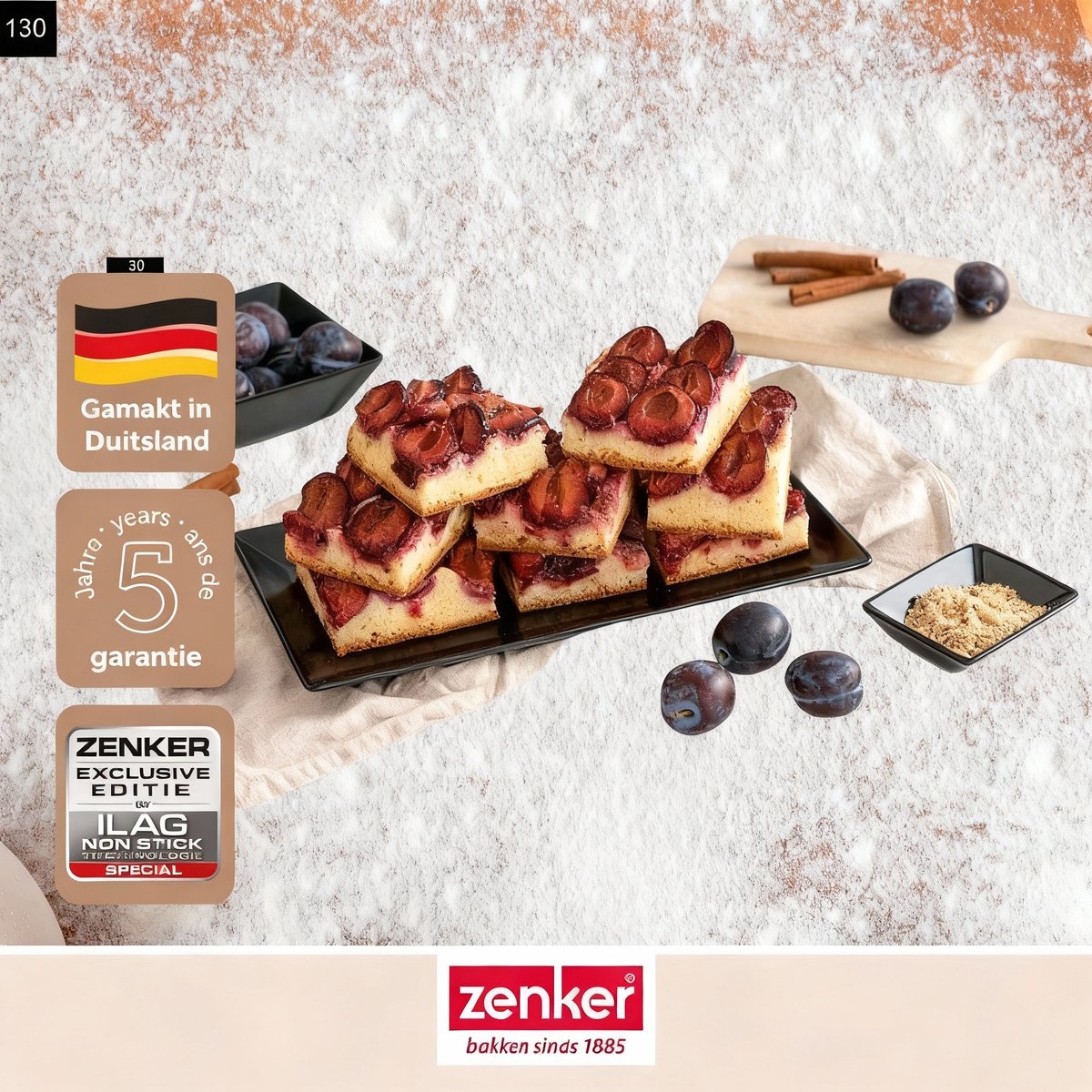 Ovenschaal rechthoekig 42 x 29 cm Zenker Black Metallic