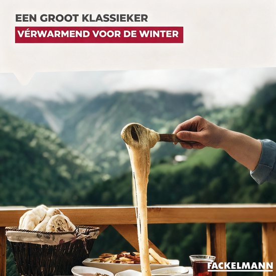 Set voor kaasfondue 2 personen geëmailleerd gietijzer Fackelmann — afbeelding 3