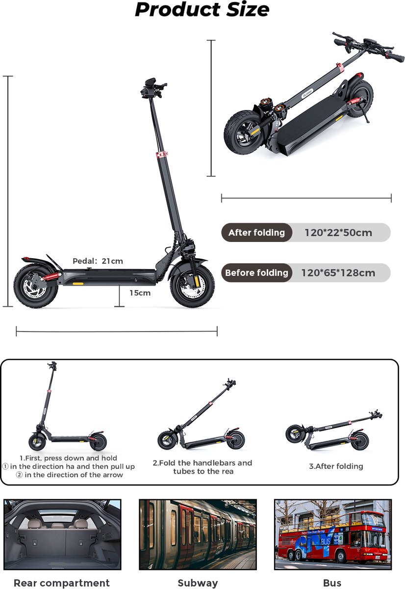 Elektrische Step iScooter ix4 voor Volwassenen 150kg Krachtige 800W 10 inch Met APP 48V15 Ah Maximale Snelheid 25km/h Maximale Actieradius 45 Km – foto 4