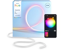 Philips Hue Essential Flex LED Strip - 10m (2 x 5m LED strip) - Gekleurd neonlicht - Dimbaar - Buig in elke vorm - Bediening via onze app of met je stem