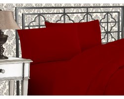 Luxe Hotel Kwaliteit 4-delige Microvezel Beddengoed Set met Drie Lijnen Borduring, Strijkvrij