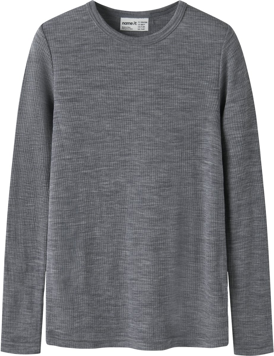 NAME IT - NKNWAX WOOL RIB LS TOP - Unisex - Lange mouwen shirts