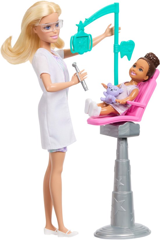 Barbie pop tandarts speelset - educatief speelgoed met accessoires. van Merkloos — afbeelding 2