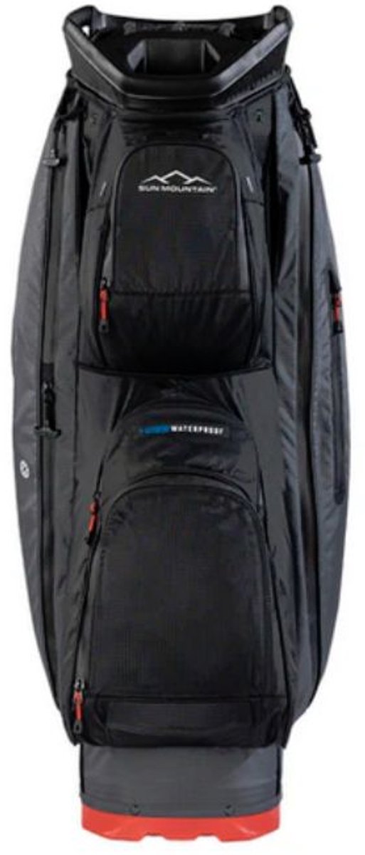 Sun Mountain C-100 Cartbag Waterdicht Steel Black Red van Merkloos — afbeelding 5