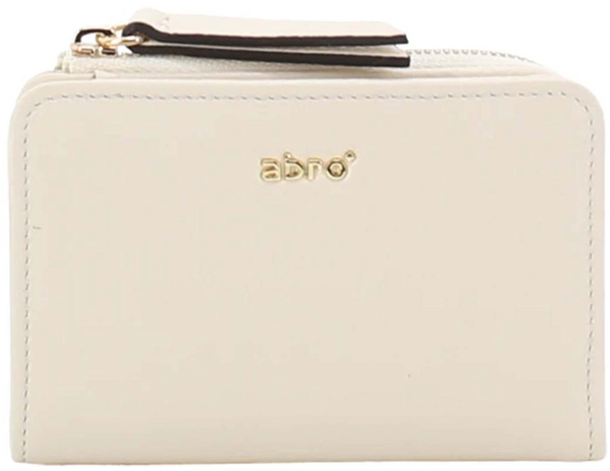 abro portemonnee Leather Dalia Wallet Beige