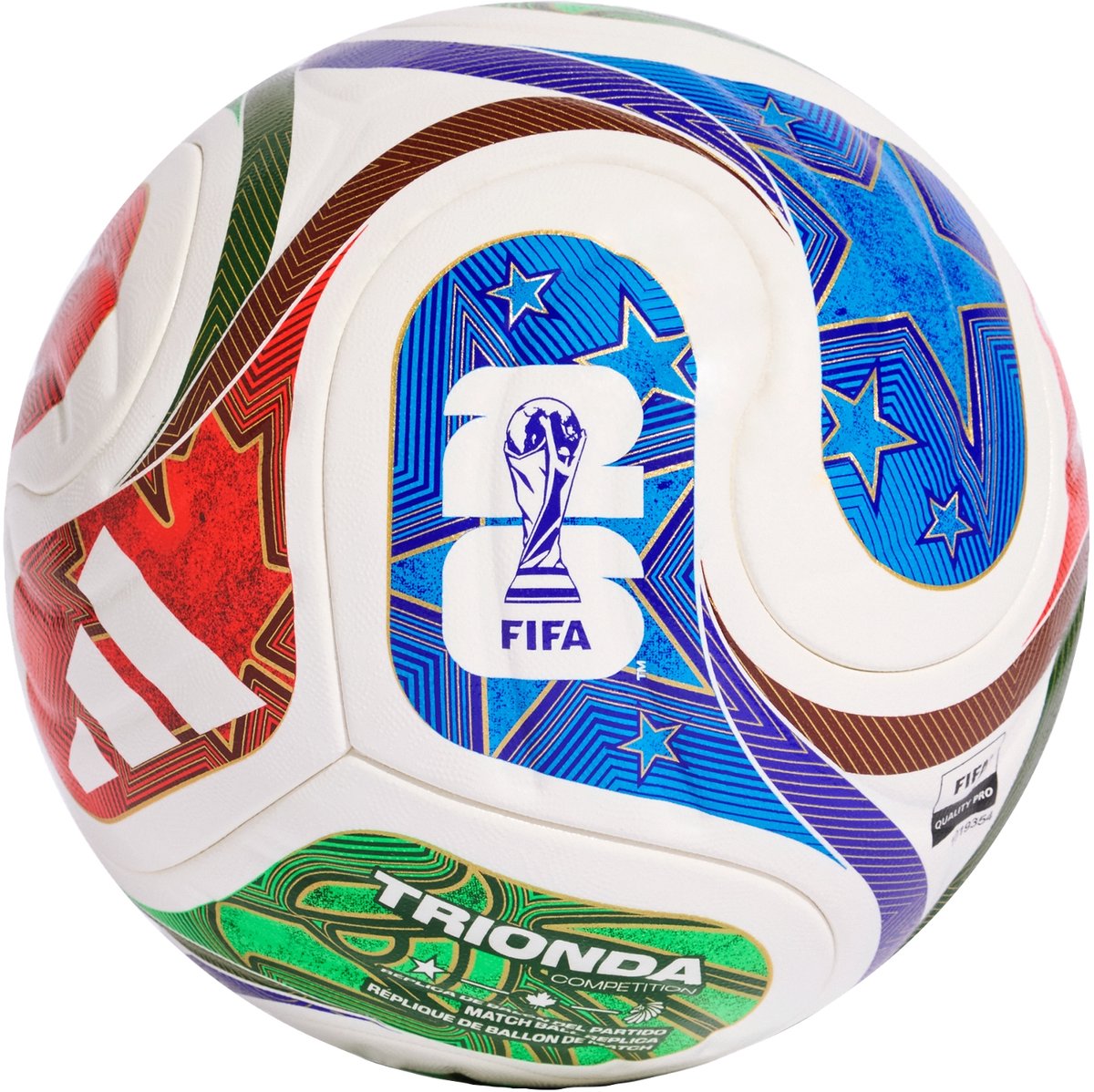 1200x1198.jpg Adidas Performance Fifa Wereldkampioenschap Voetbal 26 Trionda Competition Voetbal - Unisex - Wit - Afbeelding 1