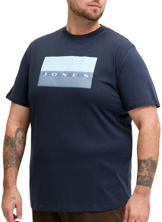 JACK&JONES PLUS - Fusion Dots Print Shirt Heren (plussize) - Maat 4XL