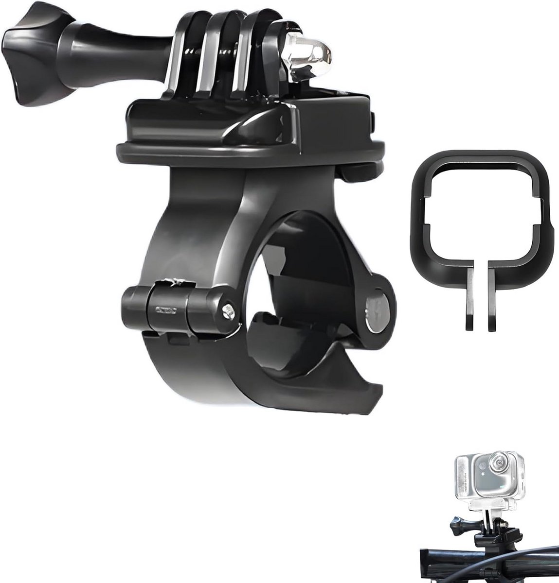 360° Draaibare Fietsbevestiging voor Actiecamera met Adapterframe