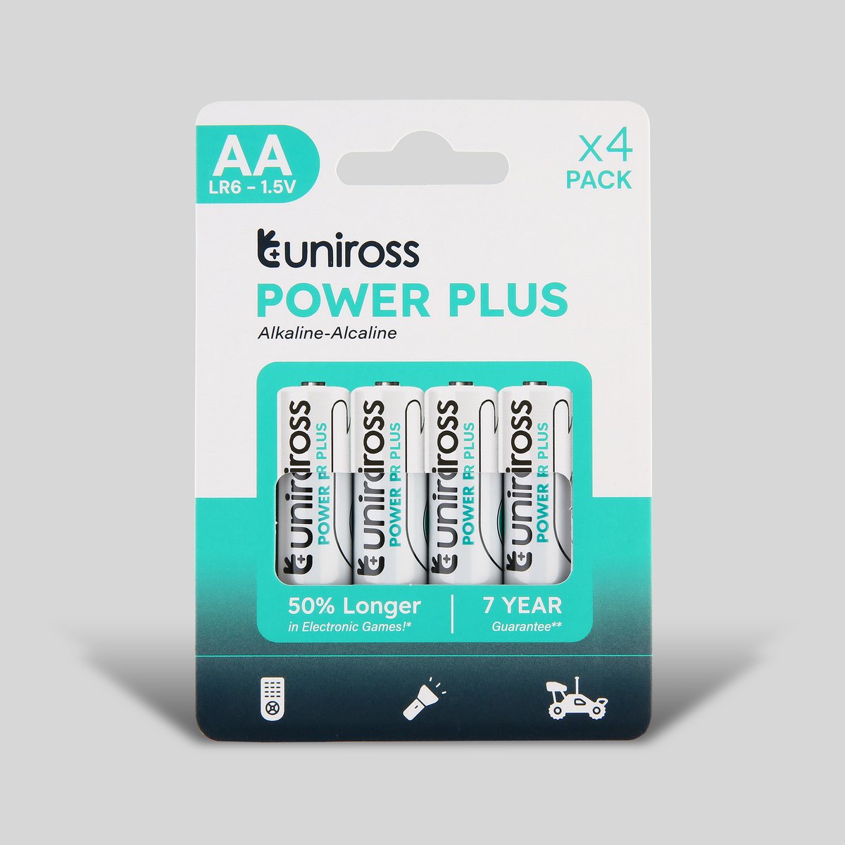 Uniross LR6 AA Power Plus Alkaline Battery Pack 4