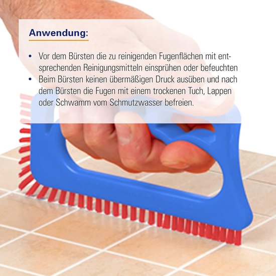 Voegenborstel Robuust - Reiniger Vuil - Voegen Schoonmaken - Zijwaarts Geplaatste Borstels — afbeelding 3