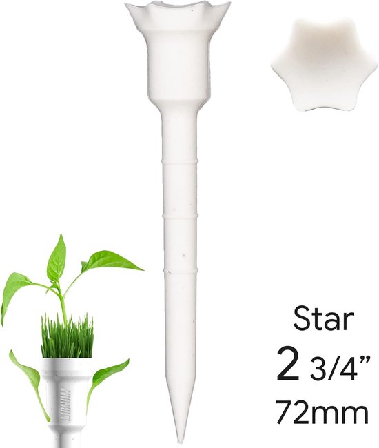 Golf Tees - Golf Accessoires - Langere Drives - Biologisch Afbreekbaar - 72MM - Wit — afbeelding 4