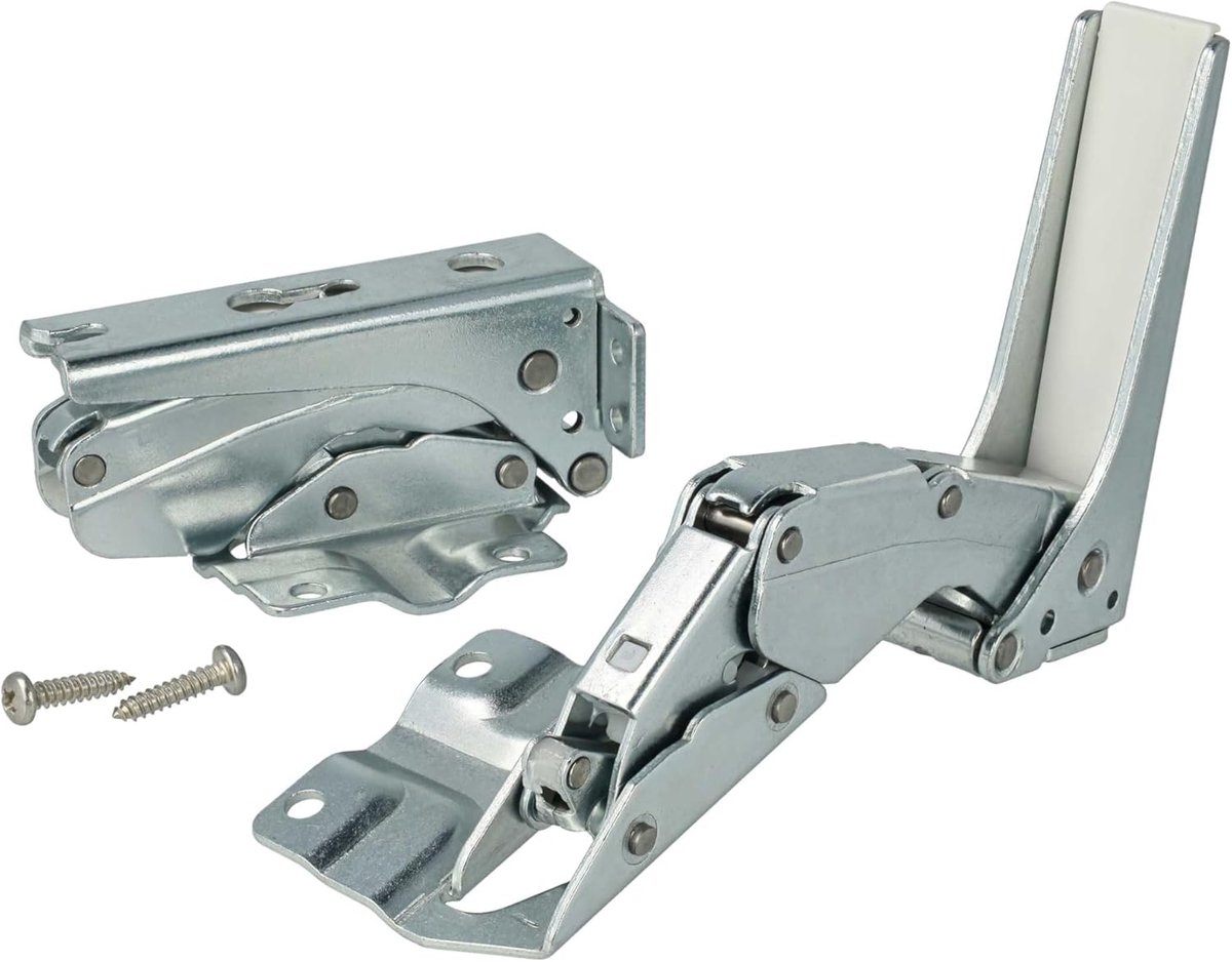 Koelkast Scharnier - Deur Scharnier - Koelkast Reparatie - Set van 2 Stuks - 9.5x5x4 cm - Zilver