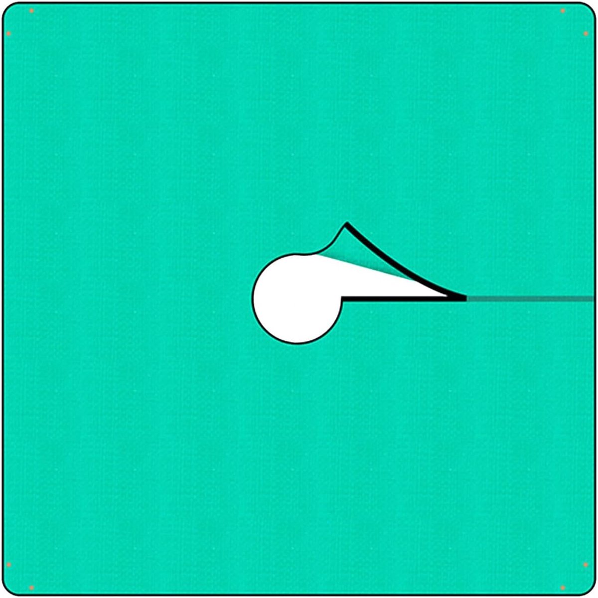 Onkruiddoek Gazon - Beschermend Vlies - Bloembedden Beschermen - Robuust Waterdicht - 200 x 200 cm - A