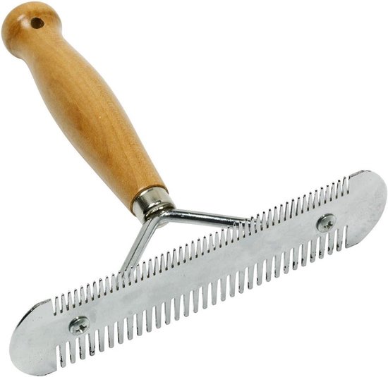 Metalen Bontstengel - Dierenkam Rosborstel - Vachtverzorging Paard - Dubbele Metalen Tanden - Standaard Grootte - Metaal Metalen Bontstengel - Dierenkam Rosborstel - Vachtverzorging Paard - Dubbele Metalen Tanden - Standaard Grootte - Metaal