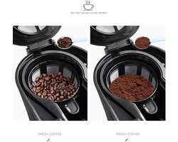 Koffiemachine - Koffiezetapparaat - Thuisgebruik - Dubbel gebruik - 1200 ml capaciteit - Rood