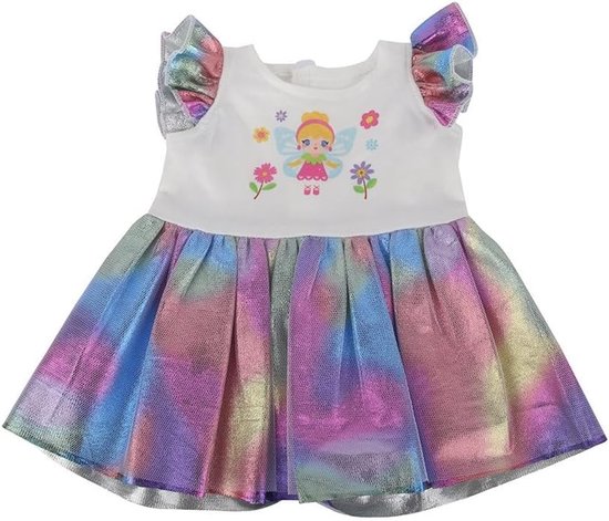 Poppenkleding Set - Accessoires voor poppen - Poppen aankleden - Glitter regenboog design - 457 cm poppen - Regenboog — afbeelding 5