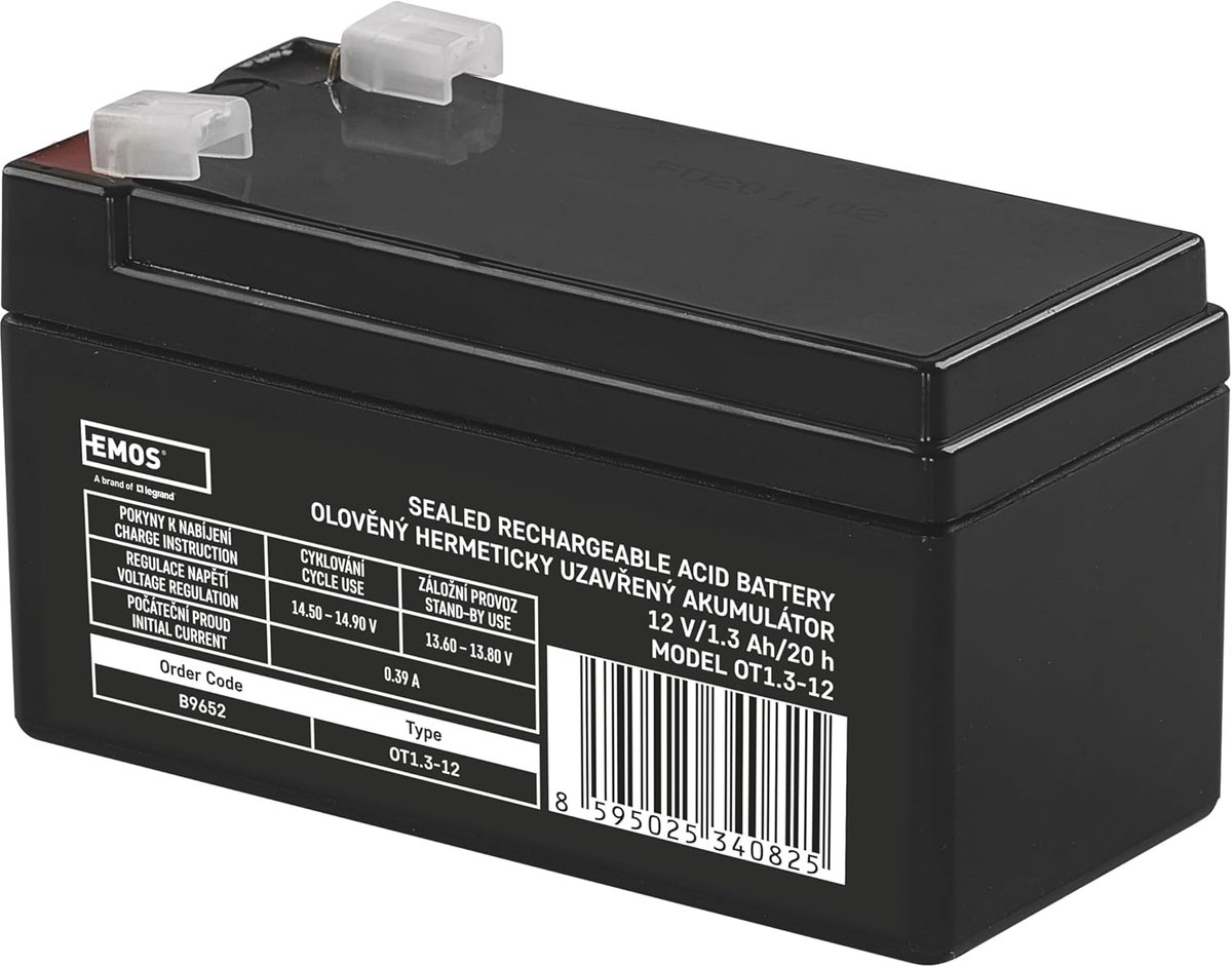 Onderhoudsvrije Loodaccu - AGM Accu - Veiligheidssystemen - Ventielgestuurd - 97x45x53 mm