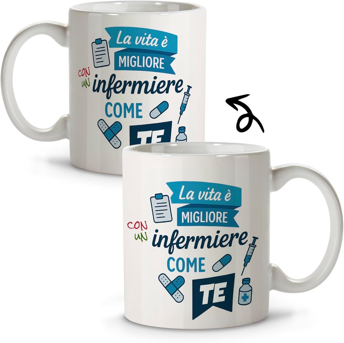 Verpleegkundige Mok - Zuster Mok - Koffie Moment - Grappige Tekst - 330ml Inhoud