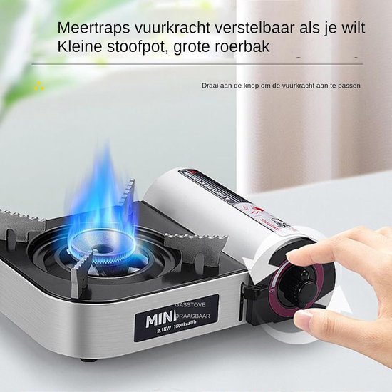 Kampeer Kooktoestel - Outdoor Stove - Kamperen Koken - Gelijkmatige Warmte - 26x23x9 cm — afbeelding 4
