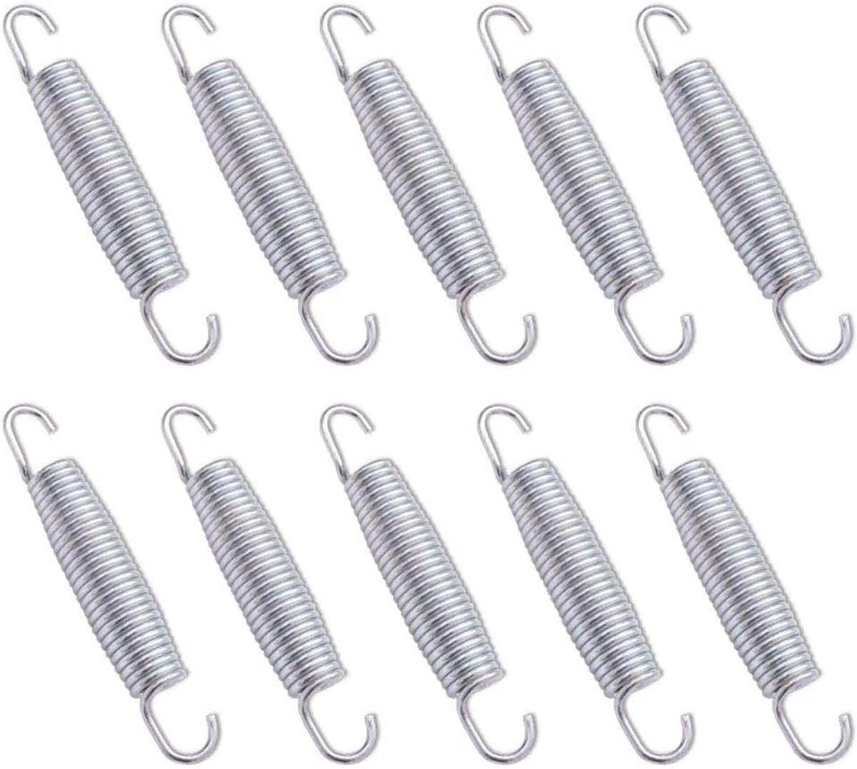 Trampolineveren Set - Vervangende veren - Trampoline Reparatie - Roestbestendig Gegalvaniseerd - 137 mm Lengte
