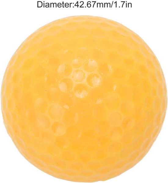 Drijvende Golfbal - Waterbaan Bal - Golfoefening Buiten - Windtunnel Ontwerp - 17 Inch Diameter - Geel — afbeelding 5