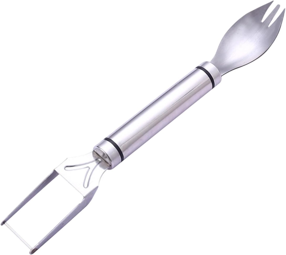 Fruit Snijder - Snijvork - Fruit Gereed Maken - 2-in-1 Functie - 25x4x3 cm