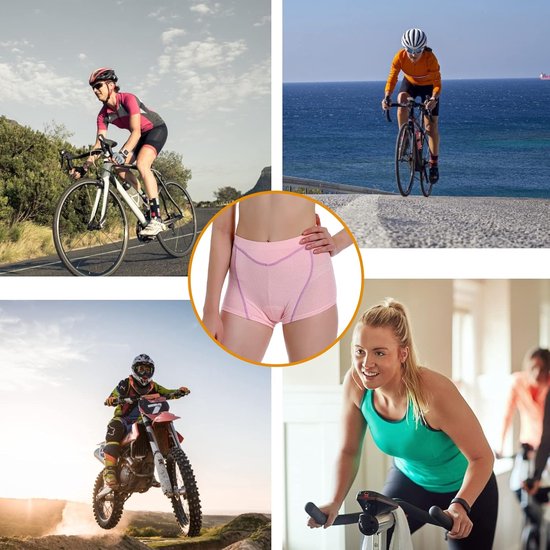 Fietsbroek Dames - Onderbroek - Comfortabel Fietsen - 4D Schuim Zeem — afbeelding 2