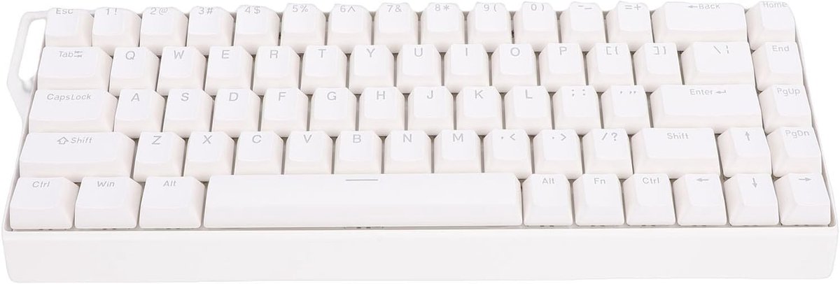 Mechanisch Toetsenbord - Compact 60% - Gaming En Werk - Drievoudige Bluetooth - 61 Toetsen - Wit