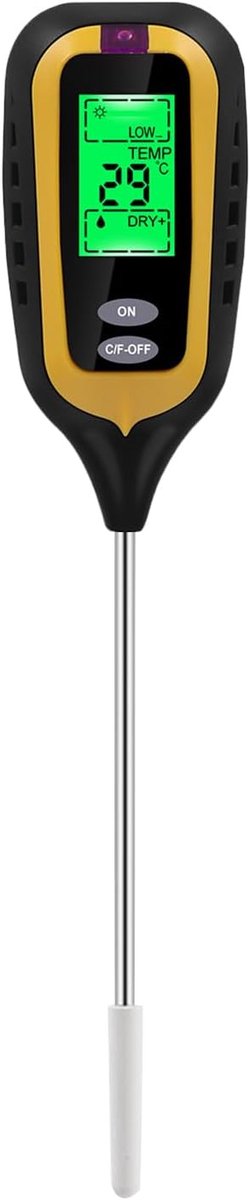 Bodemtester - Plantenmeter Vochtsensor - Plantenverzorging Thuis - 4-in-1 Meting - 317 x 59 cm