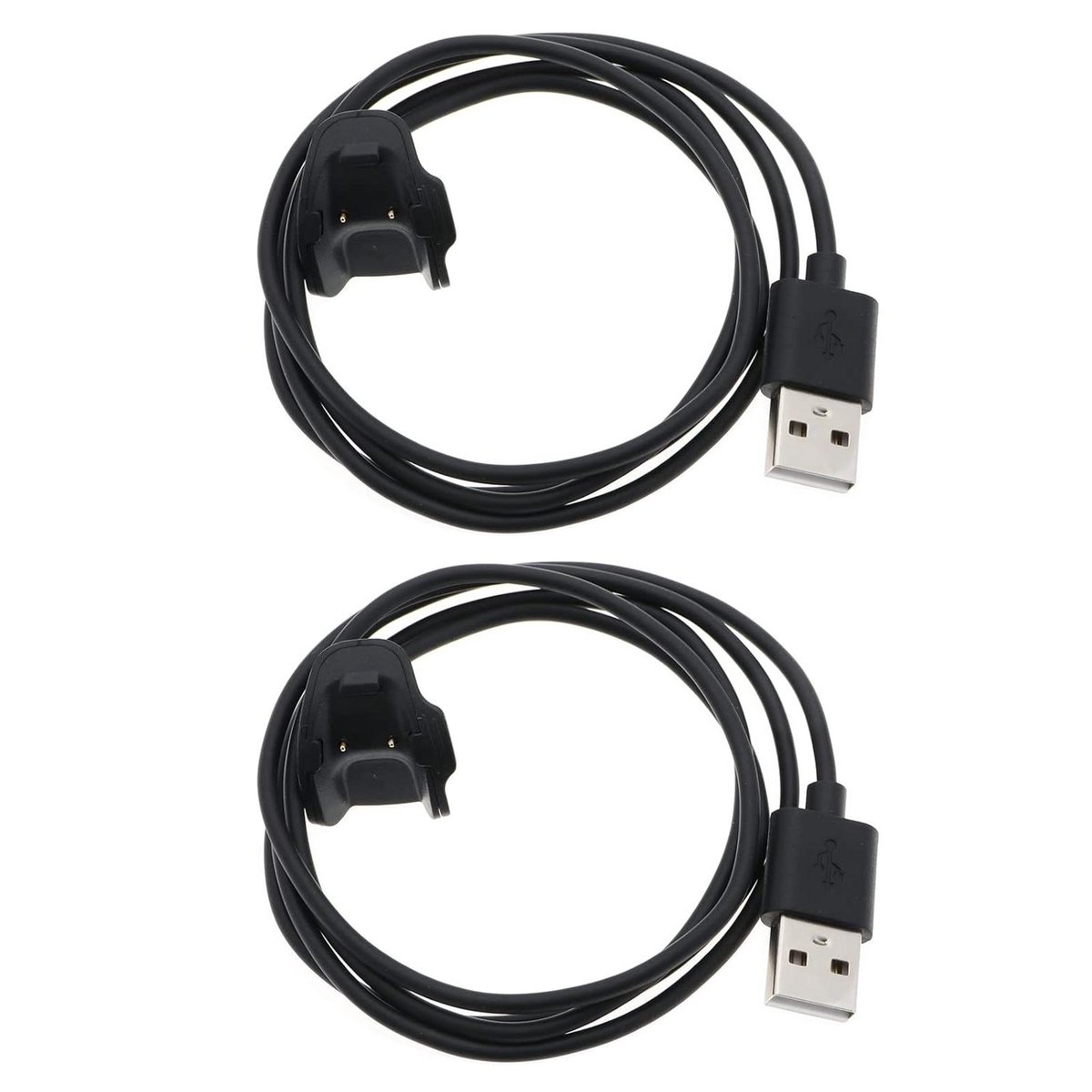 Allecto- Oplaadkabelvervanging voor horloges - USB-laadstation - 2 stuks - Compatibel met Samsung Galaxy Fit E SM-R375 - Horloge-accessoires.