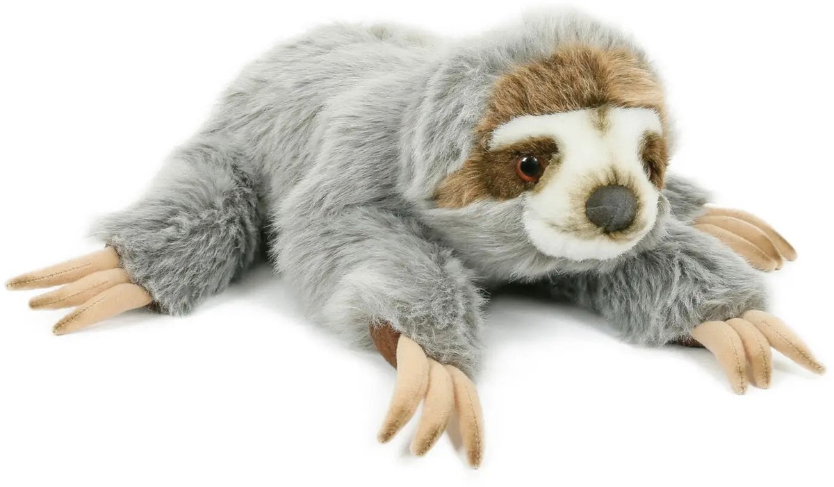 Pluche knuffel luiaard liggend 30 cm