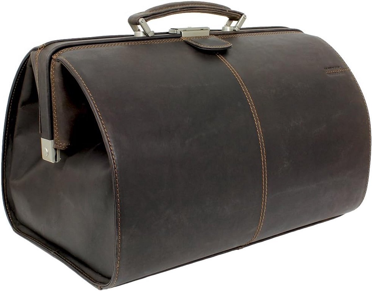Leren Dokterstas Klassiek Model 41 cm met Stevige Sluiting