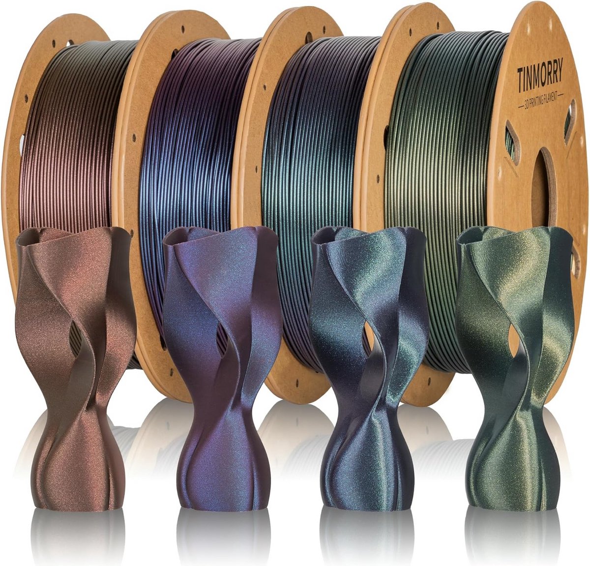 PLA 3D Printer Filament Set 1.75mm Assortiment 4 Kleuren 3KG