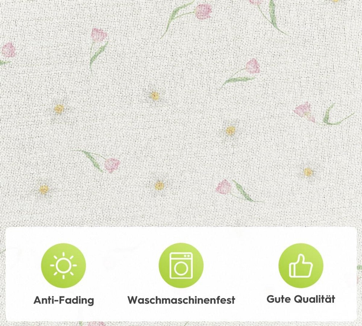 Tafelkleed 85x85cm met Roze Bloemen en Tulpen - Sfeervolle Keukendecoratie