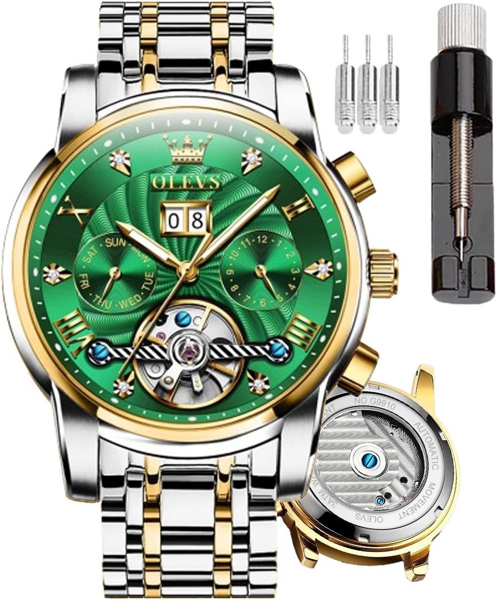 Mannen Horloge Ultra Dun Waterdicht Kwarts Met Bruine Leren Band