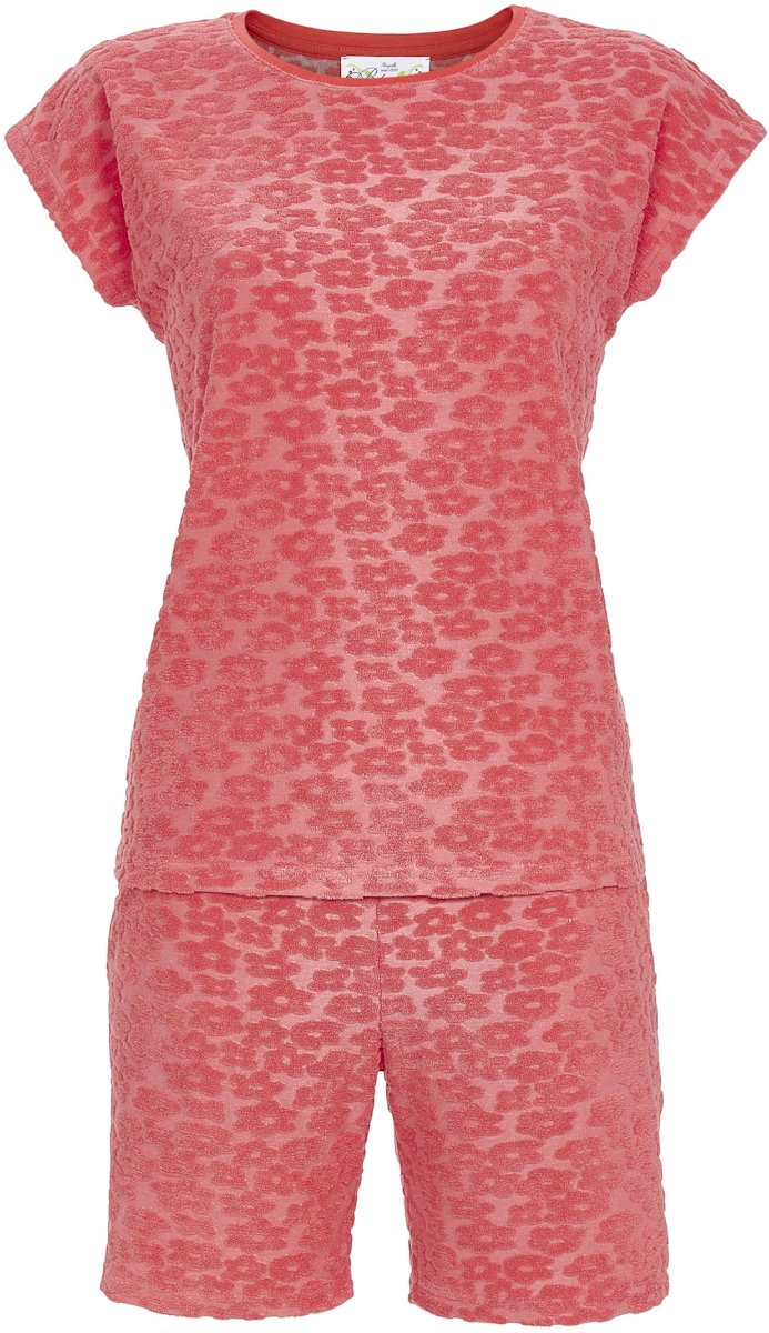 Ringella Zachte badstof shortama rood - Rood - Maat - 38