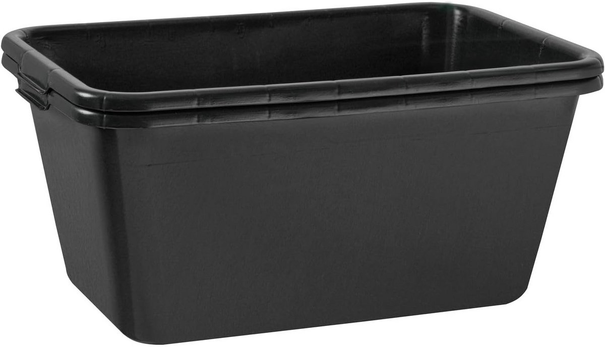 Set van 10 Stevige Mortelbakken 65 Liter Zwart - Universele Mengkuipen