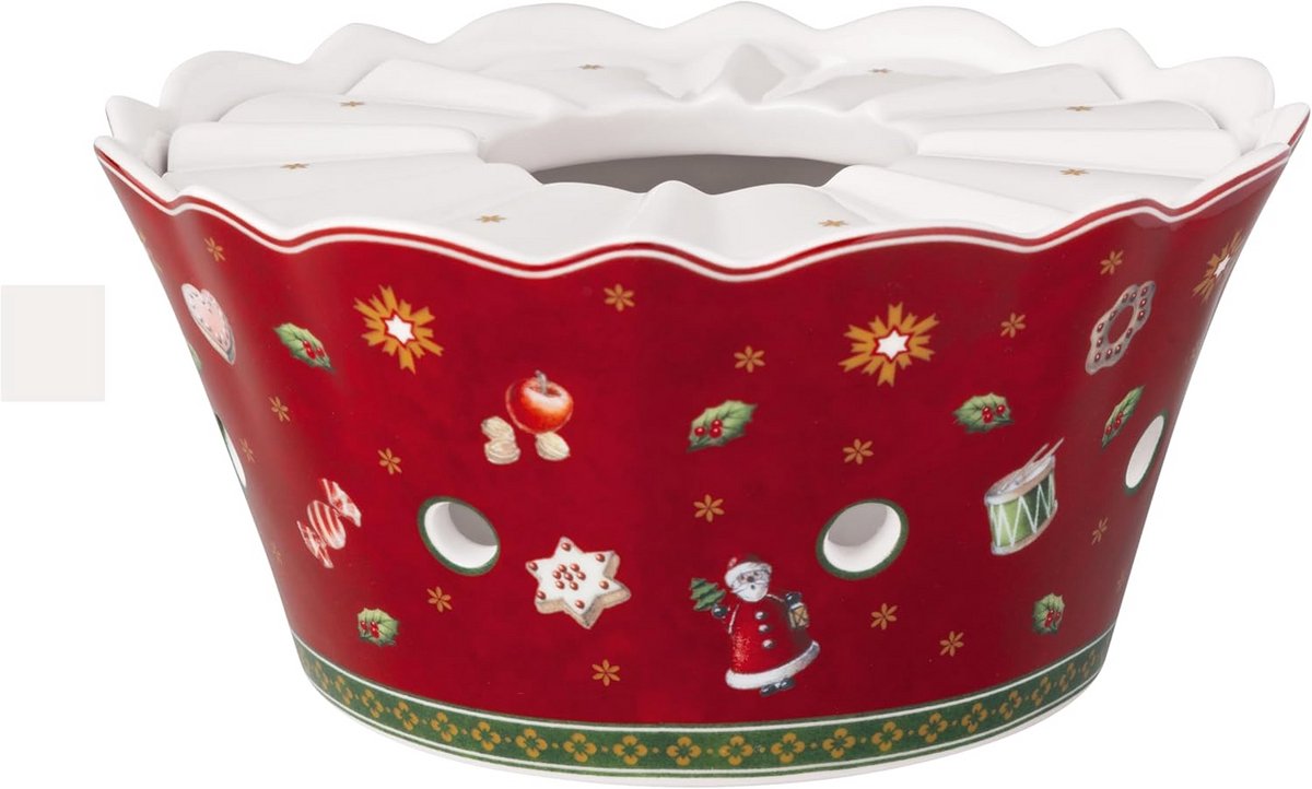 Theelichtje Kerstdecoratie Porselein Feestelijk Tafelaccessoire