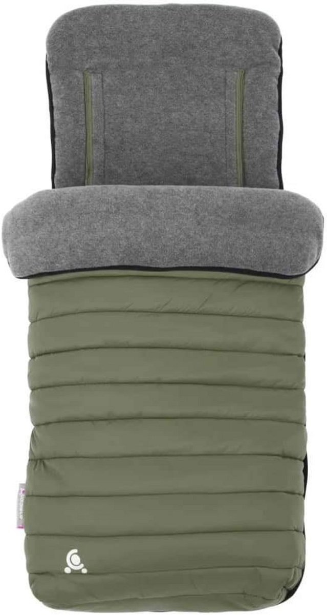 Warm Voetenzak en Voering 2-in-1 voor Kinderwagen in Khaki