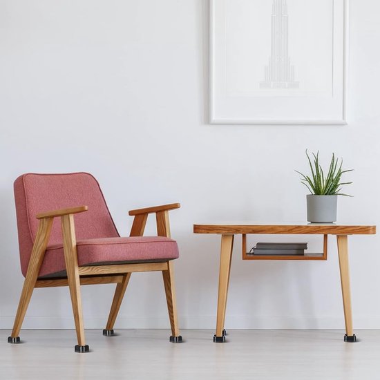Meubelverhoger voor Tafel en Bed - Trillingsdemping en Geluidsreductie, Zwart van Merkloos — afbeelding 3