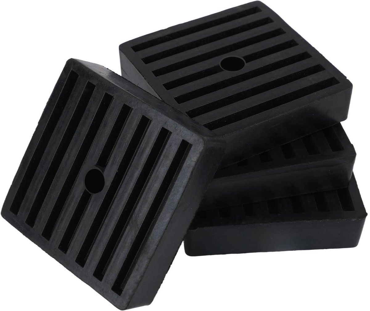 Anti-Vibratie Pads - Rubber Schokabsorber - 8 x 8 x 2 cm