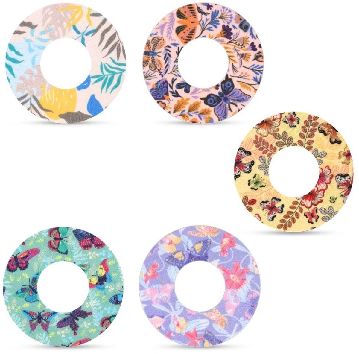 Set van 25 Sensor Covers - Waterdichte Zelfklevende Patches - Vlinderprint