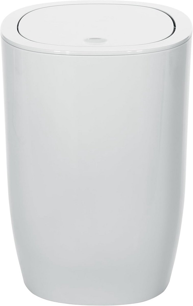 Cosmetica-emmer met pedaal en kanteldeksel - 5 liter, wit