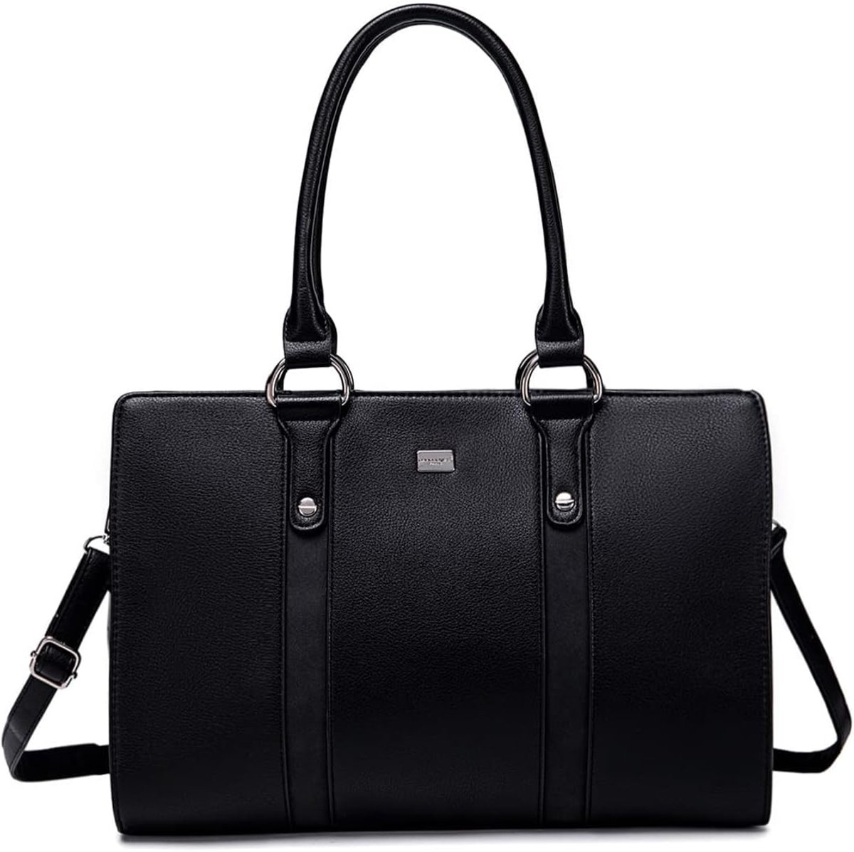Grote Dames Tote Handtas - Elegante Shopper voor School en Kantoor - PU Leer - Zwart