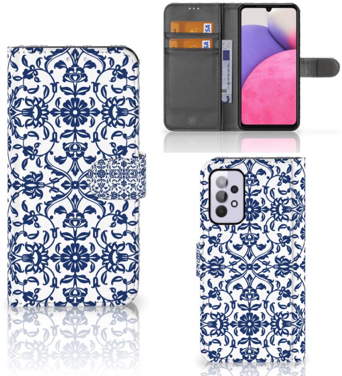 Samsung Galaxy A33 5G Hoesje Flower Blue