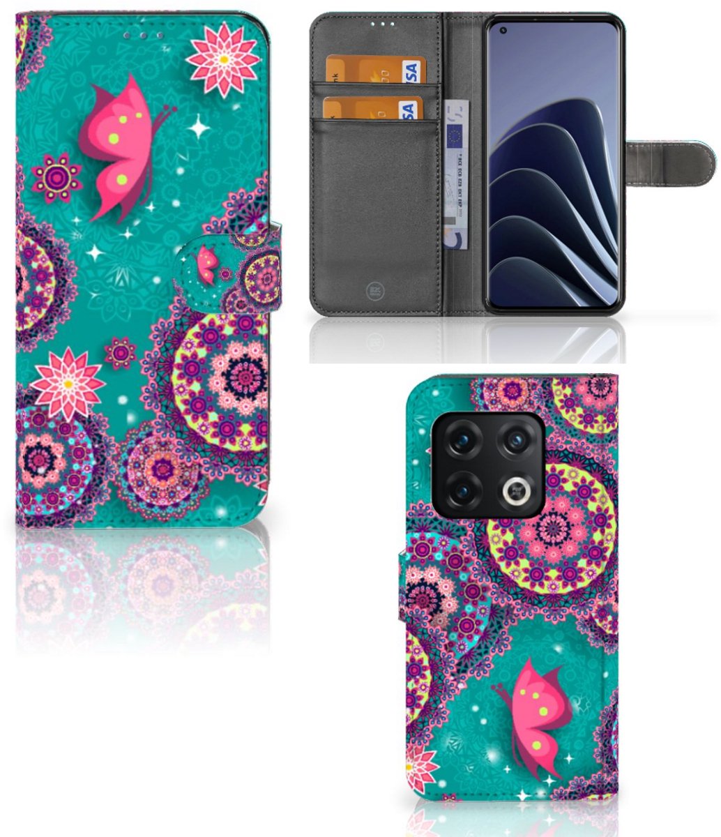 OnePlus 10 Pro Hoesje Cirkels en Vlinders