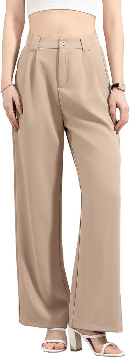 DAMES BREDE BROEKEN EN PLAID TROUSERS VOOR COMFORTABEL EN ELEGANT ZIJN