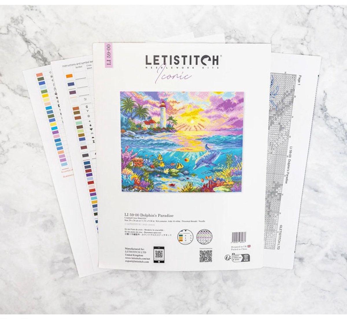 Letistitch borduurpakket onderwater paradijs LI59-00 telpatroon