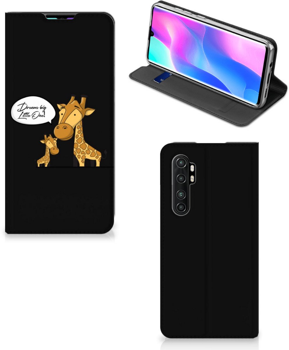 Standcase Hoesje voor Xiaomi Mi Note 10 Lite Magnet Case Giraffe
